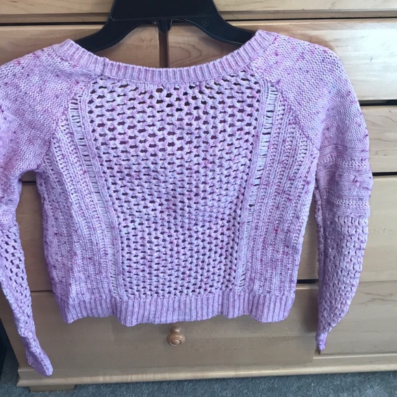 American Eagle Purple Pink Knit Sweater - Picture 2 of 6